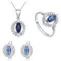 Blue Topaz Micro Set 925 Silver Jewelry Set Wholesales